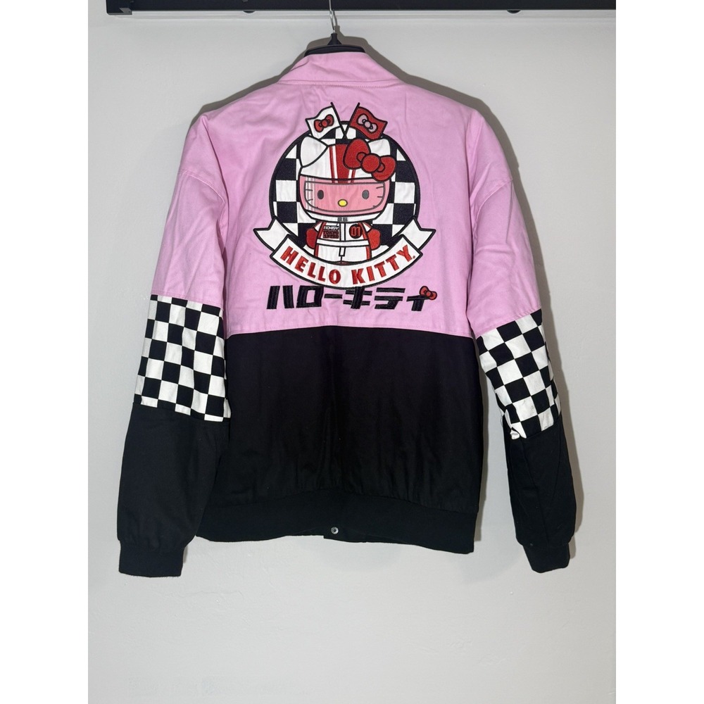 Size M Hello Kitty Racing Jacket - BoxLunch Exclusive Sanrio Pink Oversized NEW